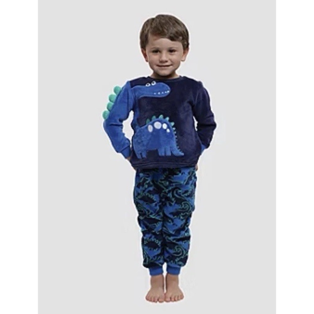 Dream Big Peace Out Toddler Boys Plush Crew Neck Long Sleeve 2-pc. Pajama Size 2